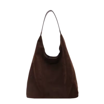 ANYA Faux Suede Shoulder Bag